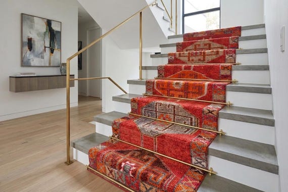 3x12 Handmade Vintage Wool Stair Runner Rug, Rug For Hallway Kithcen,