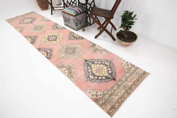 3x13 Wool Turkey Turkish Runner, 3x13 Runner Rug, 3x13 Rug, Turkish Runner, Oriental Rug, Farmhouse Rug, 3x13 Vintage Runner,Turkey Rug,5659