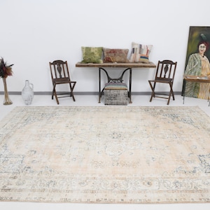 8x12 Area Rug, 8x12 TURKİSH VİNTAGE PERSİAN Rug, 8x12 Oversize Rug, Large Area Rug, 8x12 Rug, Handmade Wool Rug, Oversize Persian Rug, Tapis