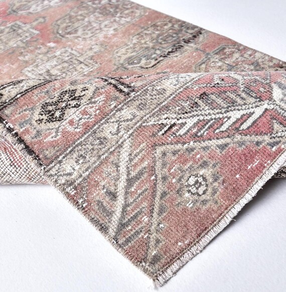 2x8 Runner Rug, 2x8 VINTAGE RUNNER RUG, Oushak Handmade Rug, Short Runner Rug, 2x8 Runner Rug, Turkish Runner, Vintage Runner 2x8, Antique