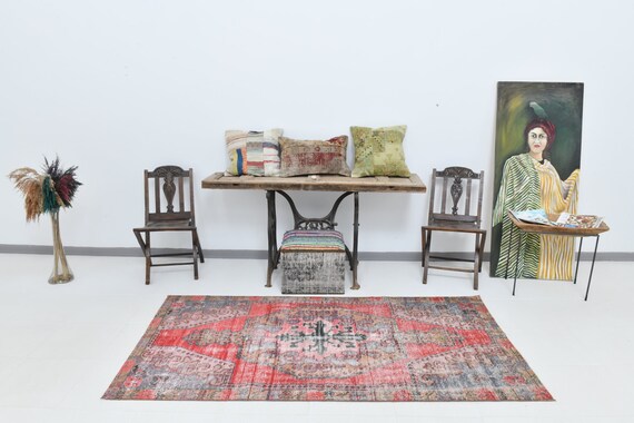 3x7 SOFT Turkish Vintage Rug, 3x7 Runner Rug, 3x7 Rug, Vintage Runner, Turkish Runner, Kitchen Runner, Turkey Rug, Oushak Runner, Rugs ,