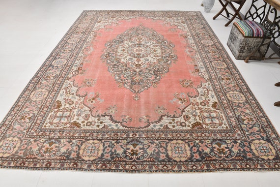 8x12 Vintage Handmade Traitional Oriental Large Living Room Rug