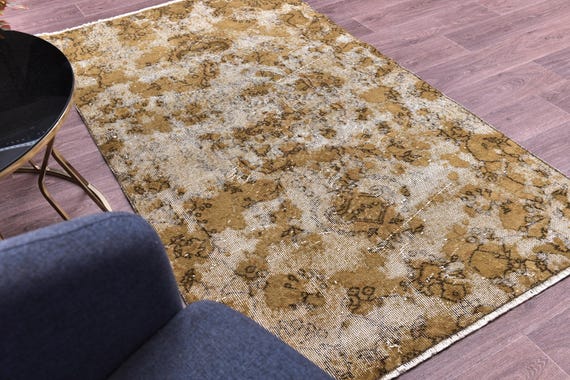 3x6 Vintage Sage Green Rug, 3x6 Floral Accent Rug, Handmade Area Rug, 3x6 Rug, Bedroom Rug, Turkish Accent Rug, Area Rug, Green Cream Color