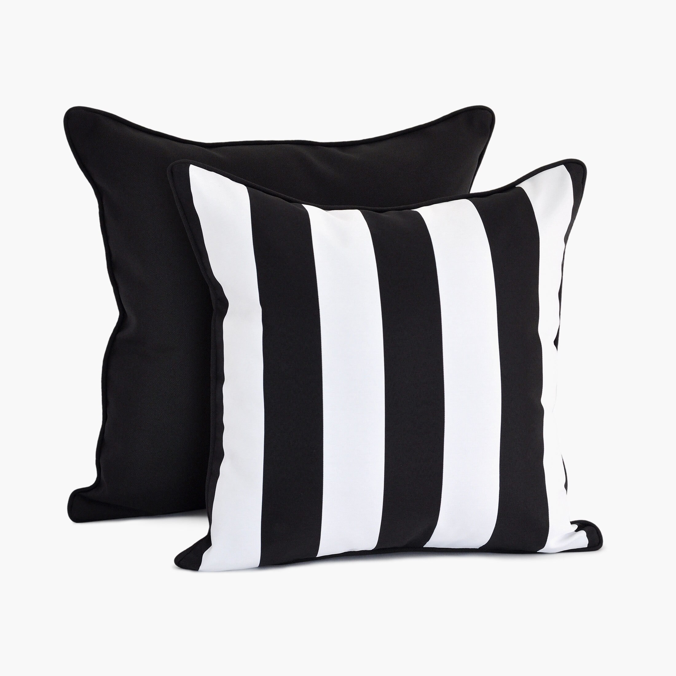 black patio pillows