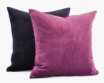 deep purple pillows
