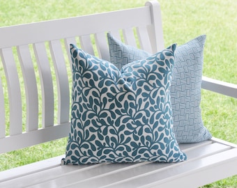 Botanical Outdoor Pillow Cover: Water Repellent Garden Cushion