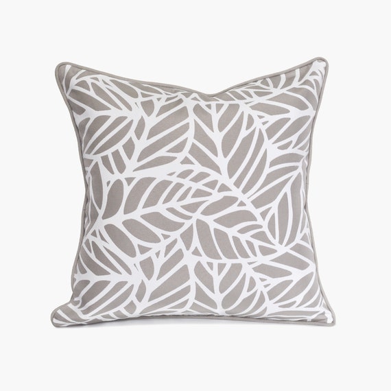 Under The Canopy Striped Handmade Pillow - Warm Beige Warm Beige Pillows