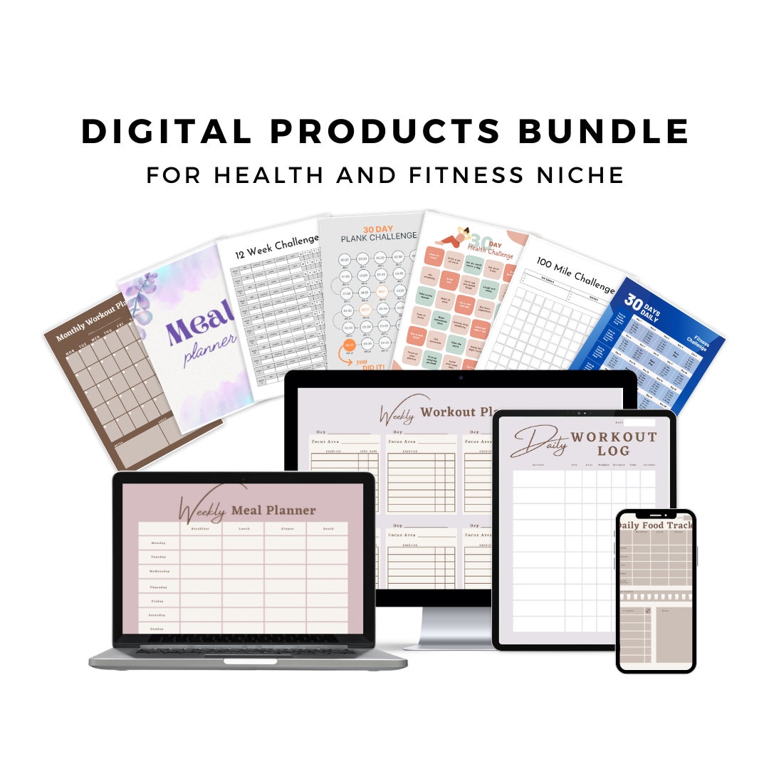 Types of health and fitness digital products