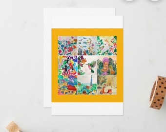 Tarjetas de notas de Happy Art