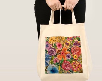 Bolsa de mano Tropical Flowers