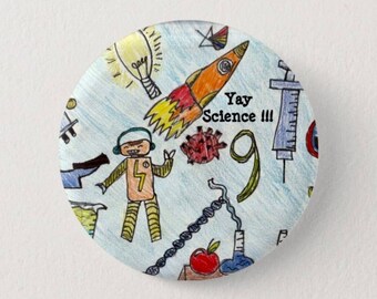 Botón Celebrando la Ciencia:Yay Science