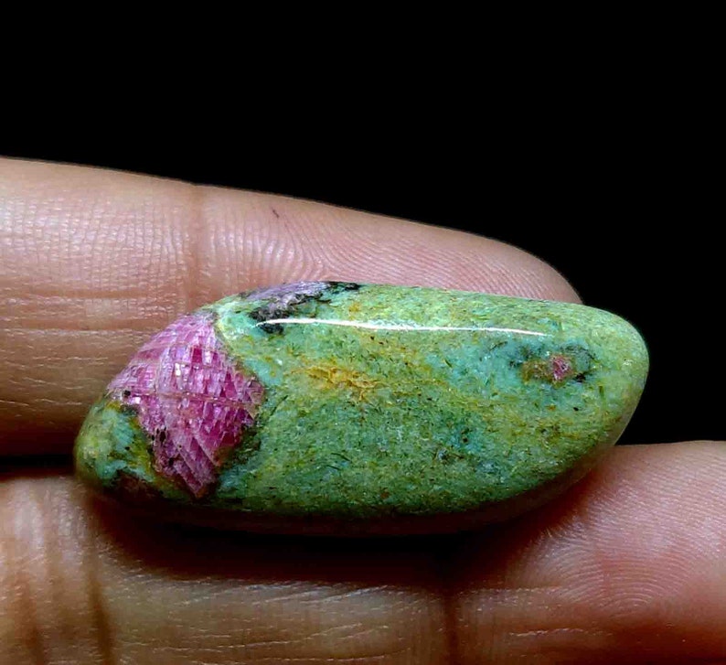 Ruby Zoisite Fuchsite, Natural Ruby Zoisite Fuchsite Gemstone Awesome Ruby Zoisite Fuchsite Cabochon Ruby Zoisite Fuchsite Jewelry
