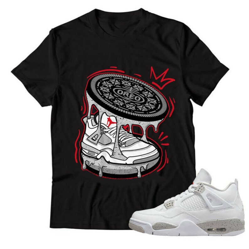 Oreo Unisex T-Shirt To Match Air Jordan 4 White Oreo Jordan 4 | Etsy
