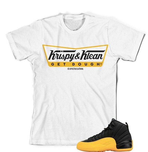 jordan retro 12 university gold shirt