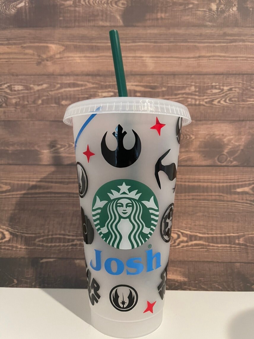 Star Wars Starbucks Cup Tumbler | Handmade | Yoda | Darth Vader |Gift | The  Sassy Craft Comp