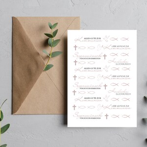 Communion water slide PDF A4 candle tattoo