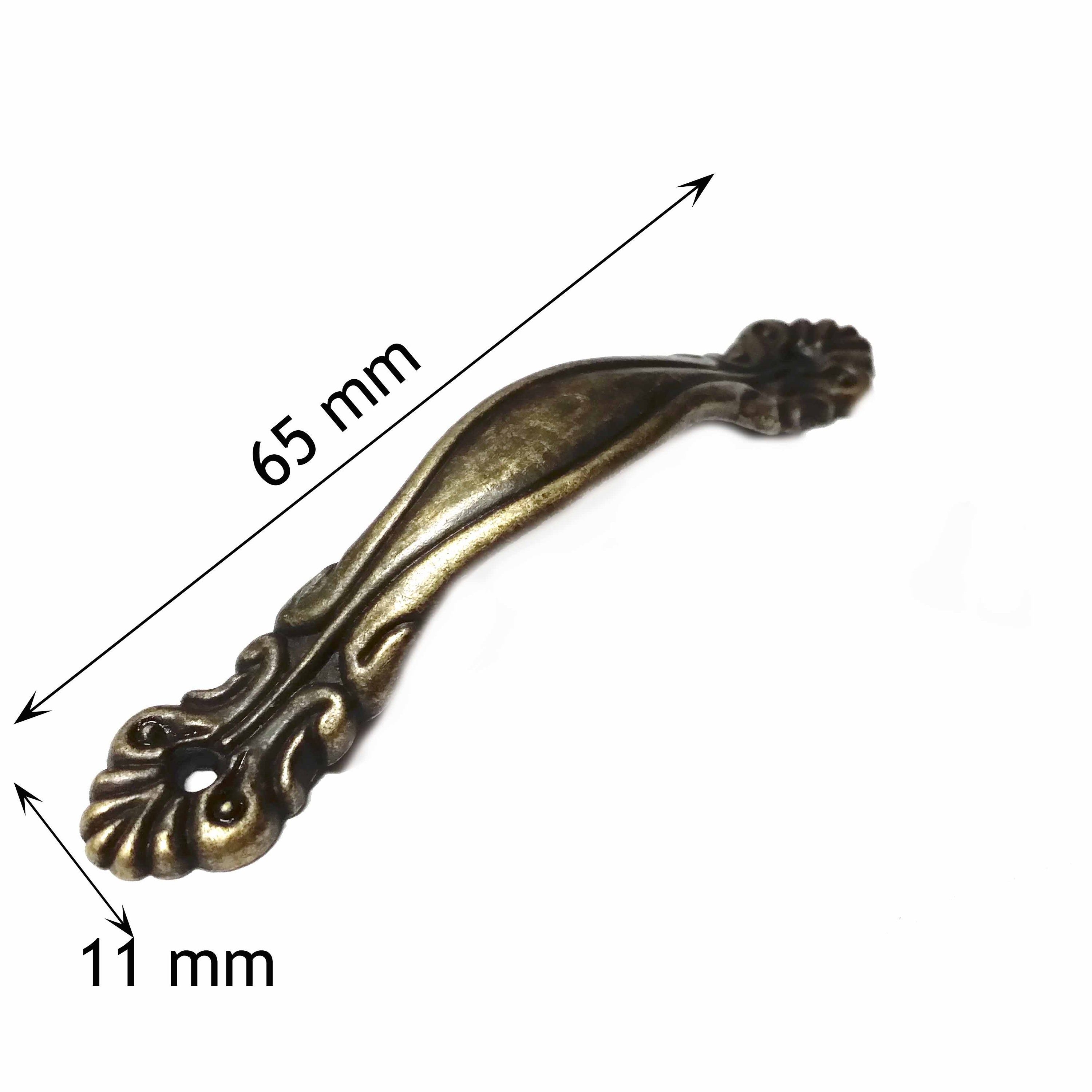 Lot de 6 Poignées Bronze Pour Tiroir, Boîte à Bijoux, Meubles, Poignee en Metal, Fer, Metal Handle