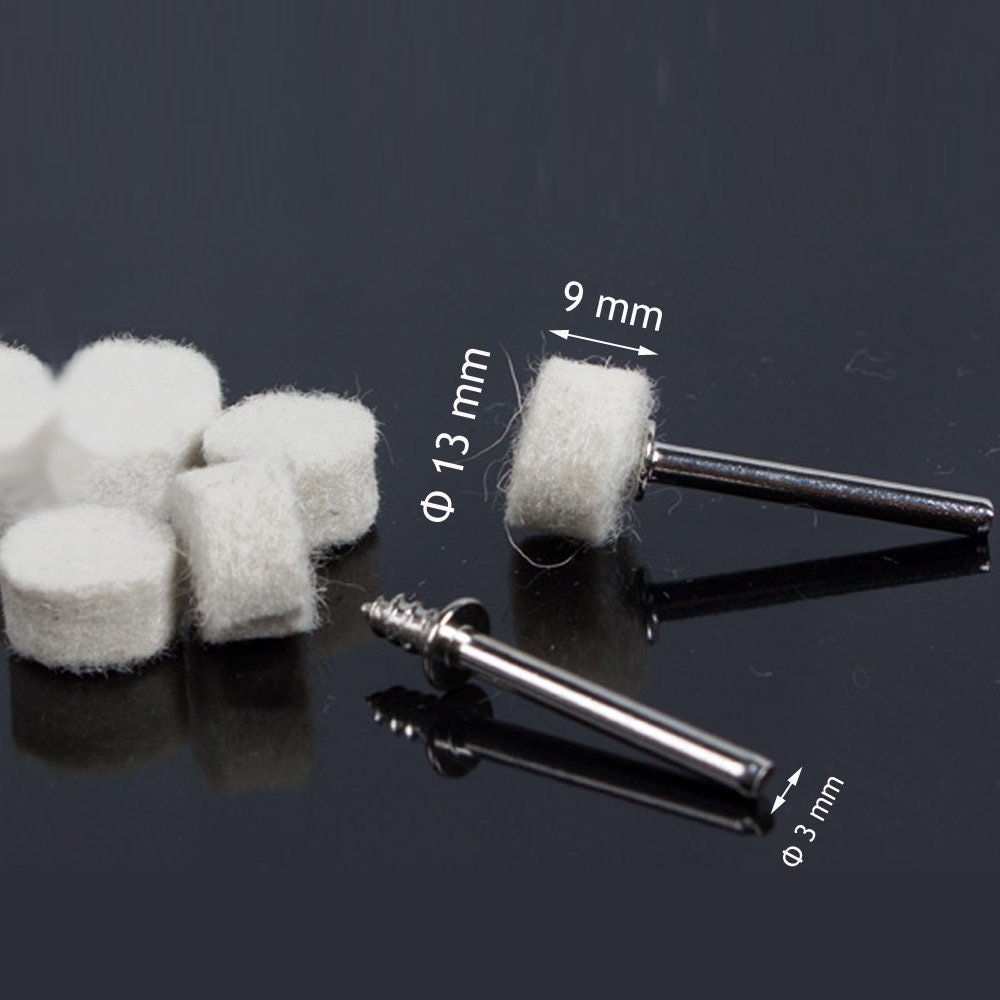 Têtes en Feutre Pour Polissage ou Nettoyage, Lot de 10, Les Bijoux, Laisser Une Finition Brillante s