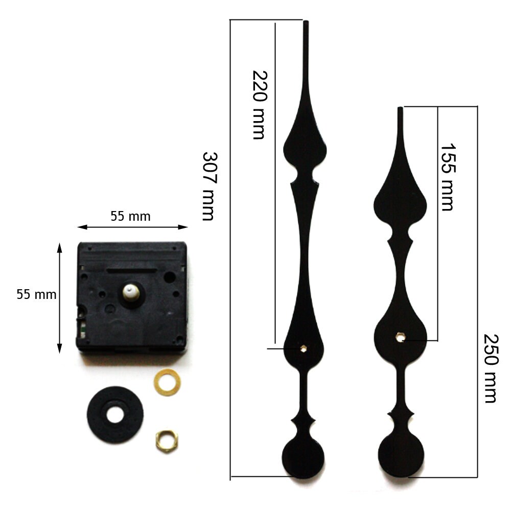 Aiguilles Mécanisme Horloge de Gare Mouvement Quartz Pendule Murale