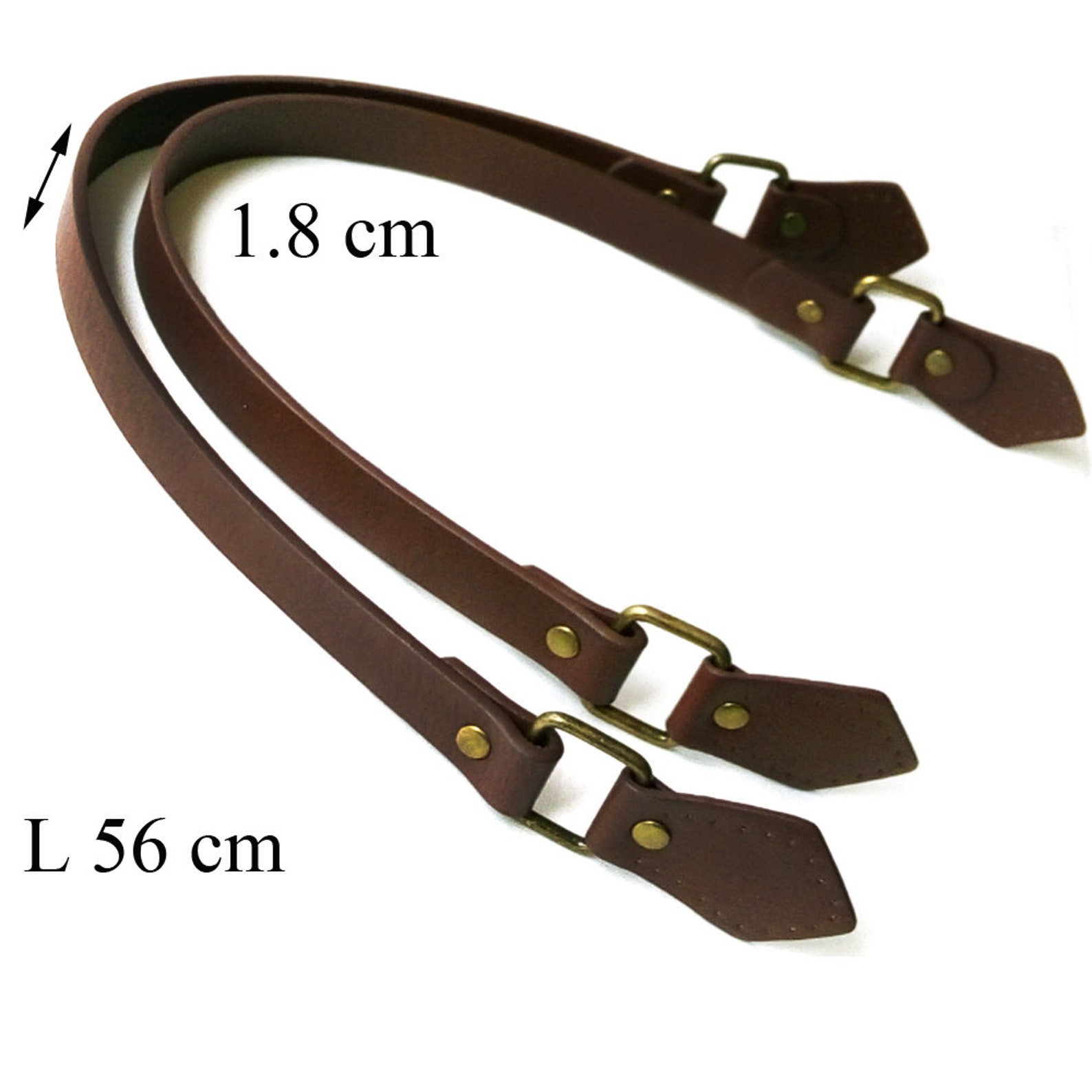 Paire Anses de sac en cuir ?� coudre sangle simili cuir | Etsy France