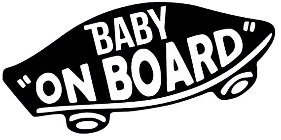 vans baby on board sticker