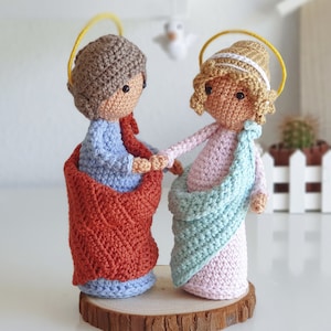Pattern to crochet the figures of the visitation scene. (Pattern in Spanish)