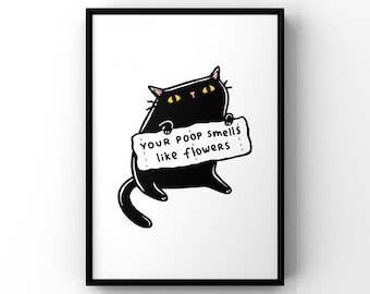 Funny bathroom prints, Bathroom decor, Bathroom accessories, prints in UK, rules, funny bathroom print, bathroom art, wall art print, poop