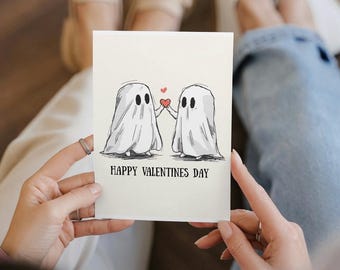 Alternative valentine Cards - Goth valentine Card - Emo valentine Card - Dark valentine Card - ghost Card