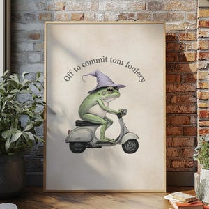 Commit Tom Foolery - kikkerprint - grappige muurposter