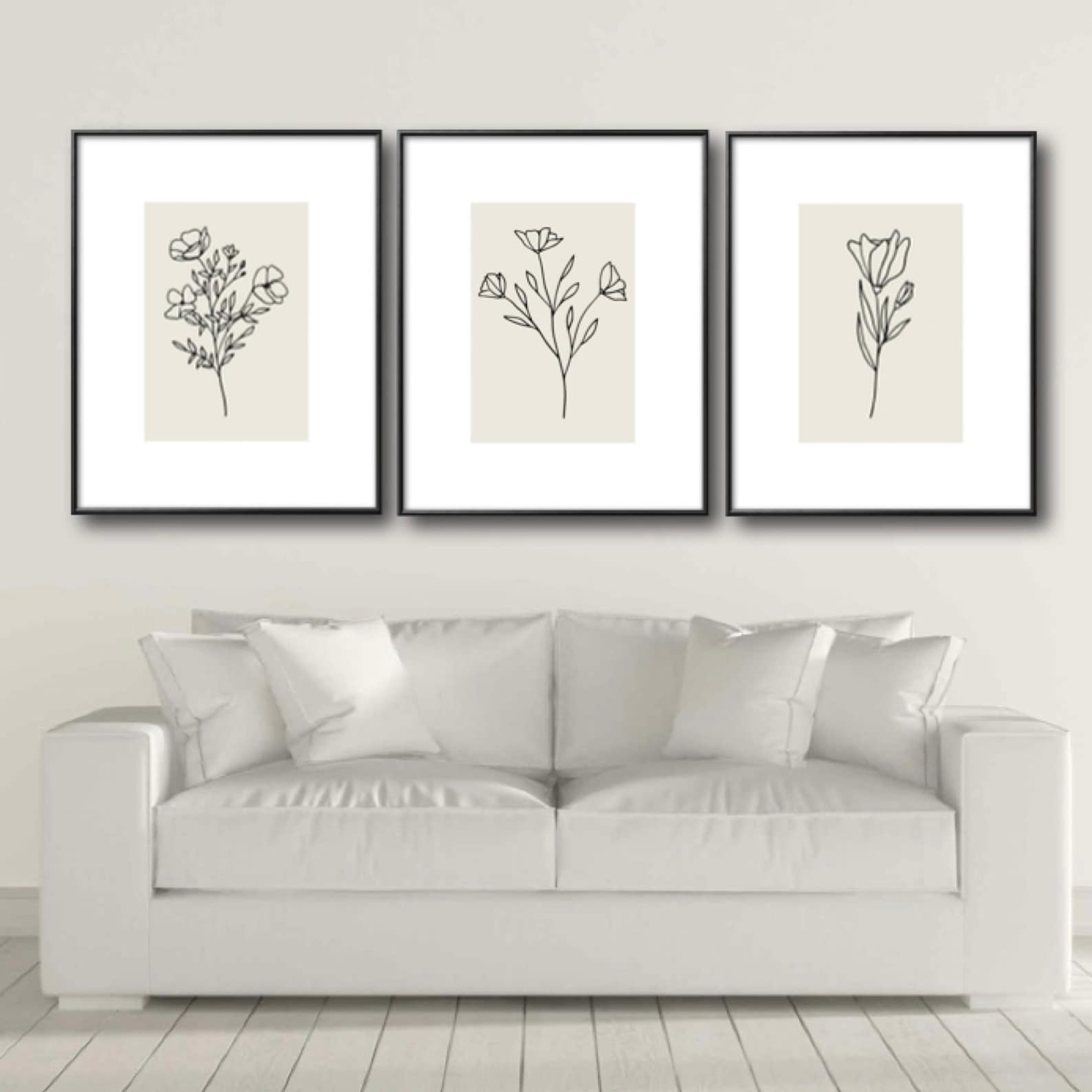 Set of 3 Line Art Prints Set of 3 Minimalist Prints Set of 3 Etsy