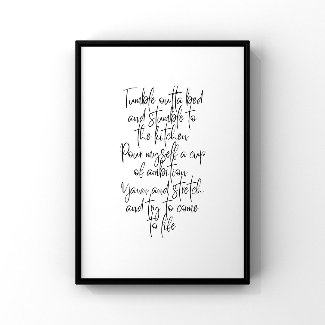 Tumble Outta Bed, Dolly Lyrics, 9 to 5 Lyrics, Kitchen Prints, Dolly