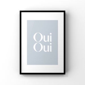 Oui oui, bathroom decor, prints for bathroom, bathroom accessories, wall prints, wall posters, funny prints, A3, A4, A5 wall art, French