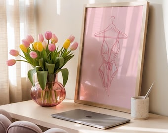 Dressing Room Prints - Pink Home Decor for Girls Room - Feel Good Quotes - Preppy Wall Art