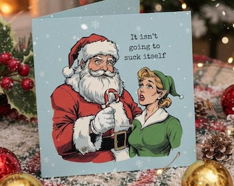 Funny Christmas Cards - Christmas Card - Rude Xmas Cards - Offensive Christmas Cards - Rude Cards - Funny Christmas Cards