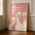 Kitchen Goose Print - Funny Wall Art | Snacks Typography Decor | Family Poster | Bright Colourful Sign