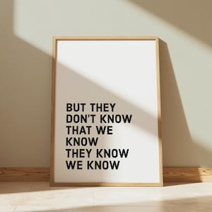 Funny TV Quotes Print: Friends Typography Art