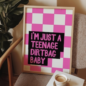 Teenage Dirtbag Print: Emo Alternative Wall Art (Digital Download)
