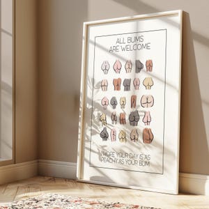Lámina divertida para el baño / Decoración original para la pared del aseo / Póster para el inodoro