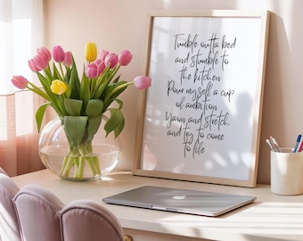 Dolly Parton Lyrics Print: Kitchen Art, Country Wall Decor