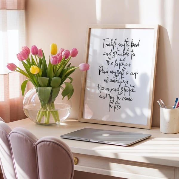 Wanddeko im Landhausstil | Küchendeko | Kaffeeposter | Musikdeko | Kunstdrucke für Zuhause | Bilderwandkunst