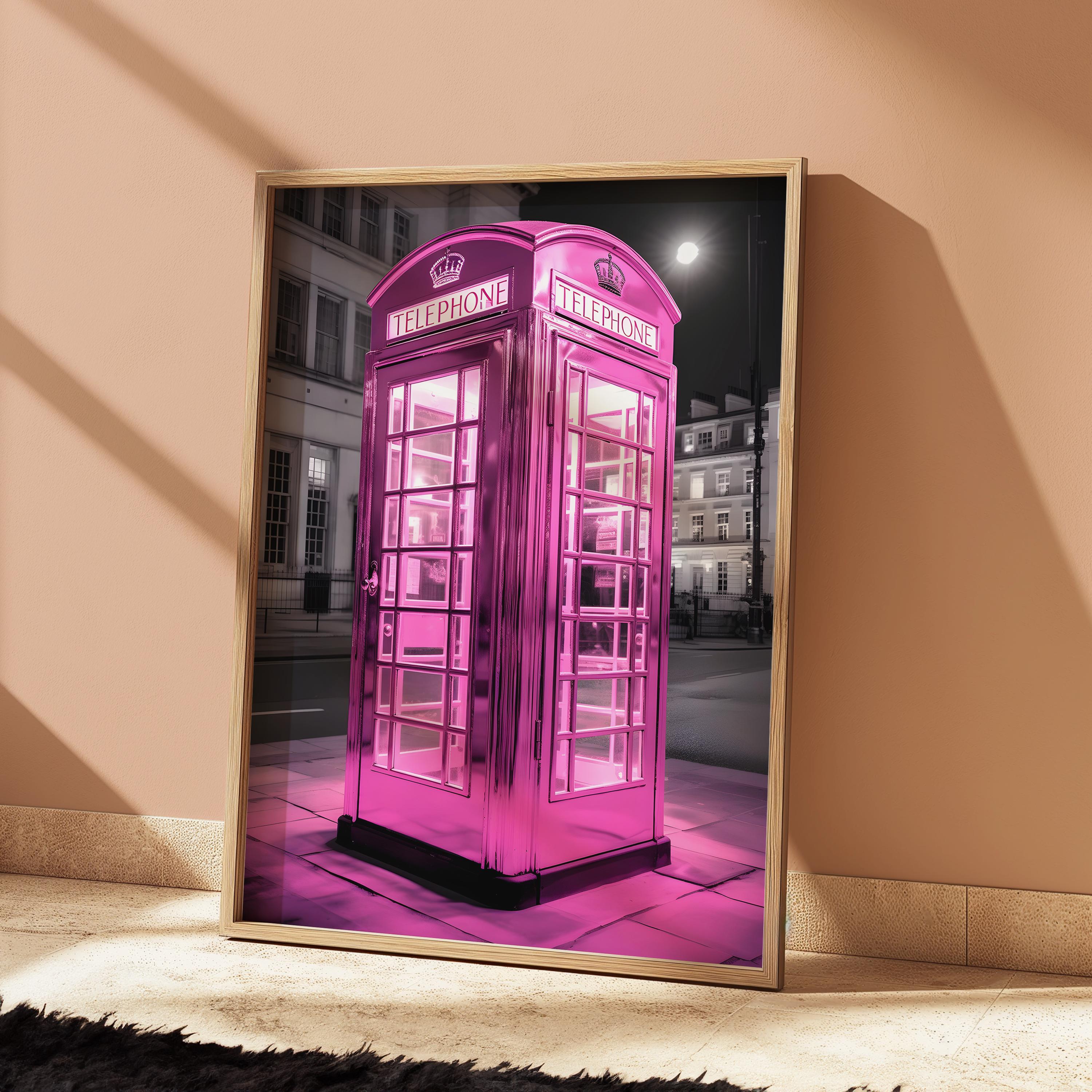 Pink telephone booth - Etsy 日本