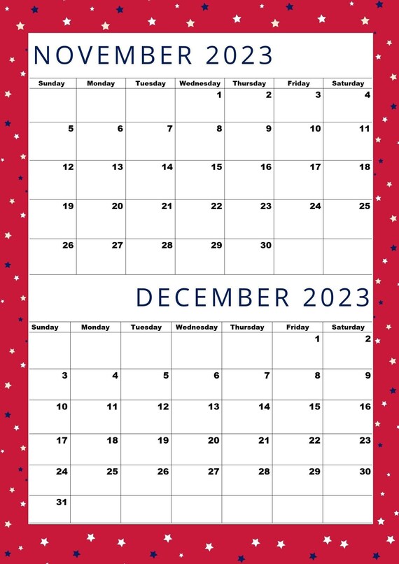 Novembre E Dicembre 2024 Calendario Hulda Laurice