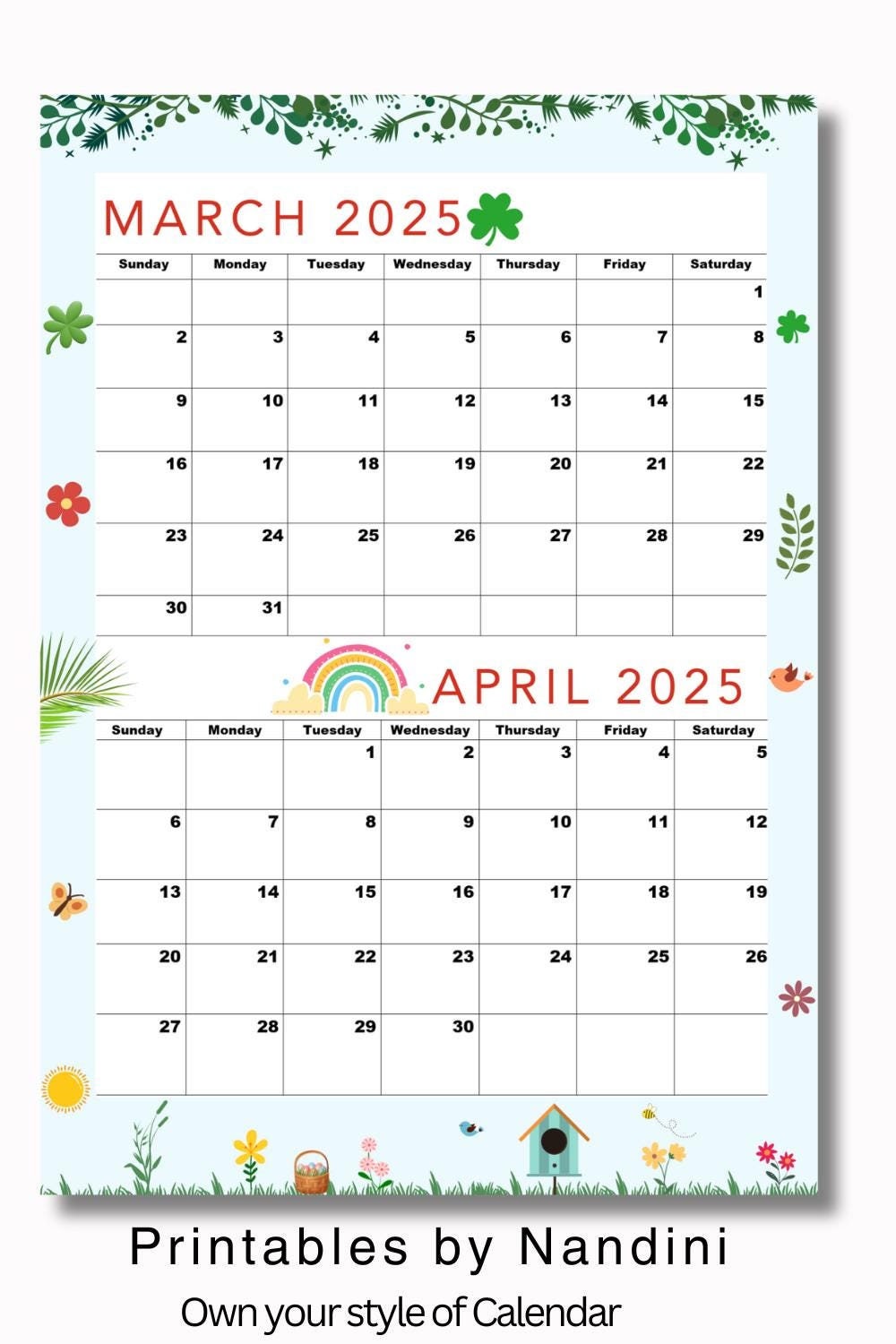 march-2025-calendar-april-2025-calendar-printable-mar-2025-apr-2025-a4-size-pdf-digital-download-etsy
