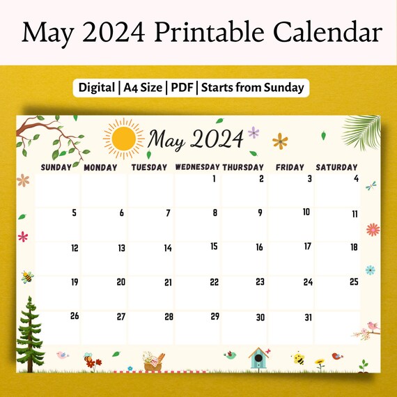 June 2025 May Calendar Free Pdf