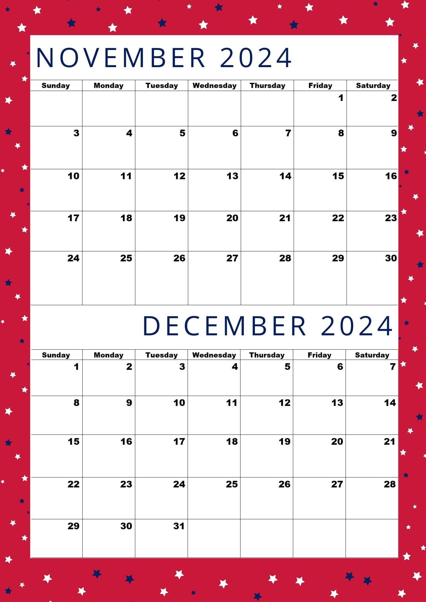 Calendar for November and December 2024,happy Christmas Month Calendar,at a Glance 2 Month Calendar,a4 Size,pdf,digital Download - Etsy Norway calendar-for-november-and-december-2024-happy-christmas-month-calendar-at-a-glance-2-month-calendar-a4-size-pdf-digital-download-etsy-norway