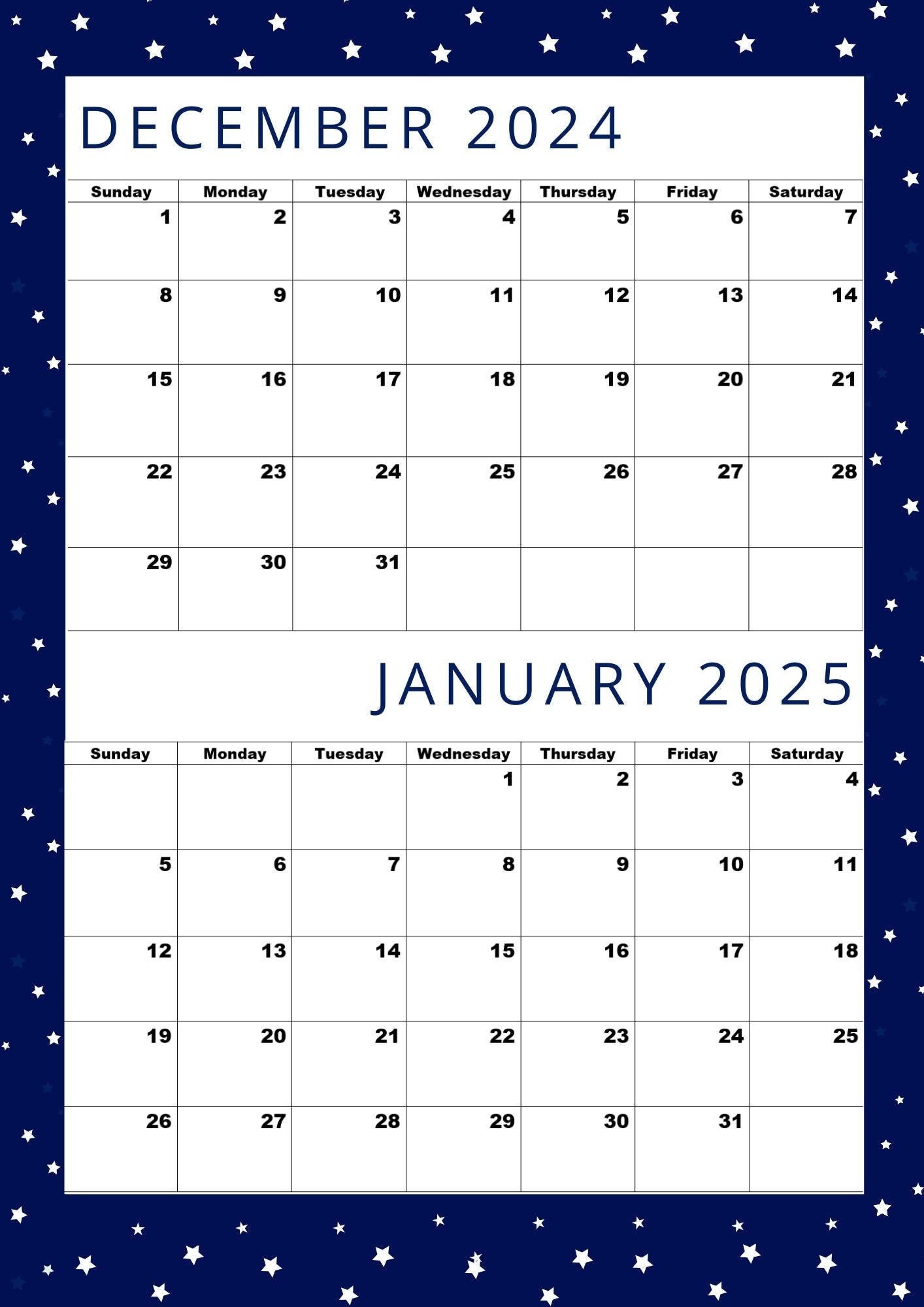 calendar-for-december-2024-calendar-for-january-2025-dec-2024-jan-2025-a4-size-pdf-digital-download-etsy