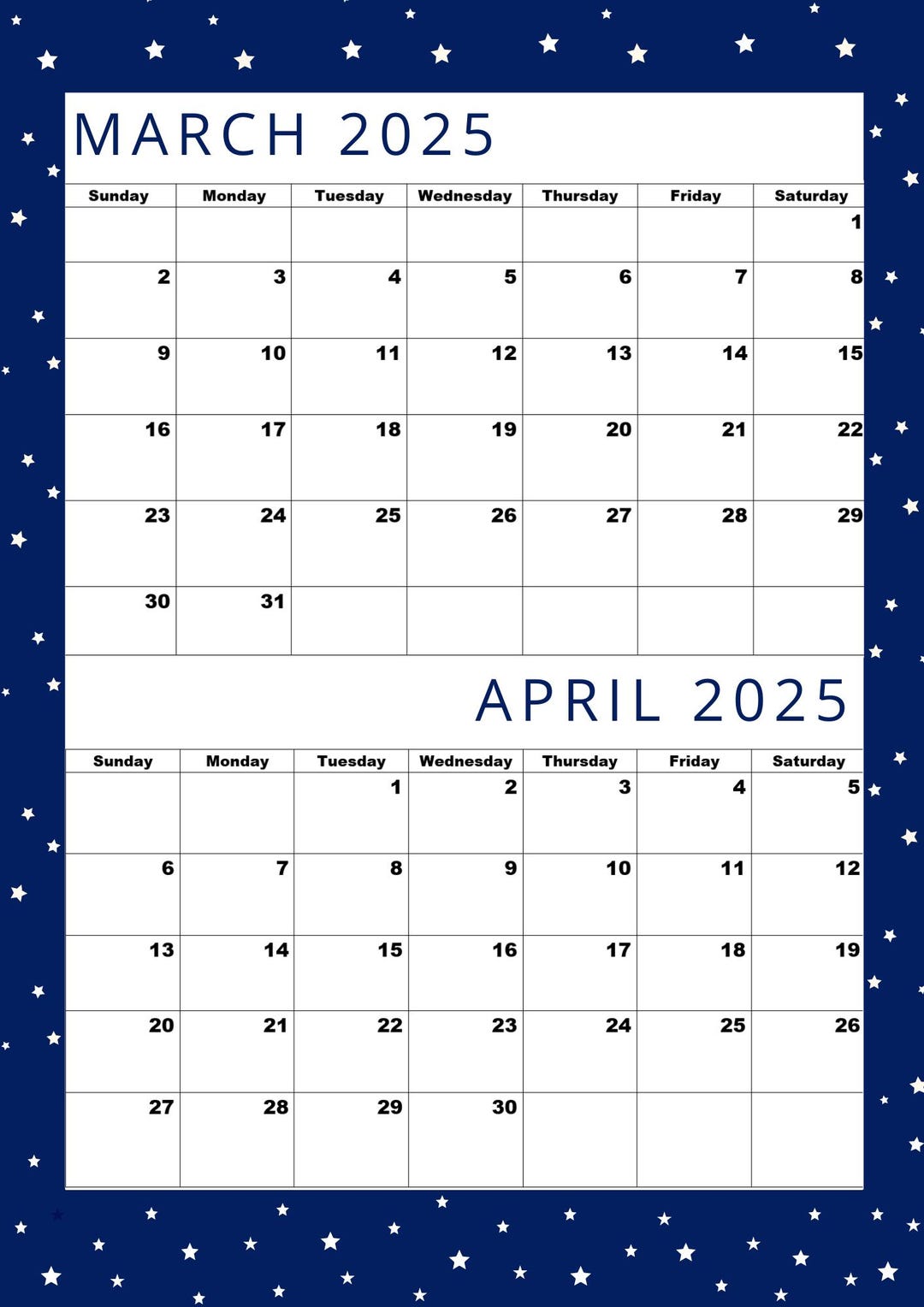 calendar-printable-for-march-2025-pdf-calendar-printable-for-april-2025-pdf-a4-siz-digital-download-pdf-2-month-one-page-calendar-print-etsy