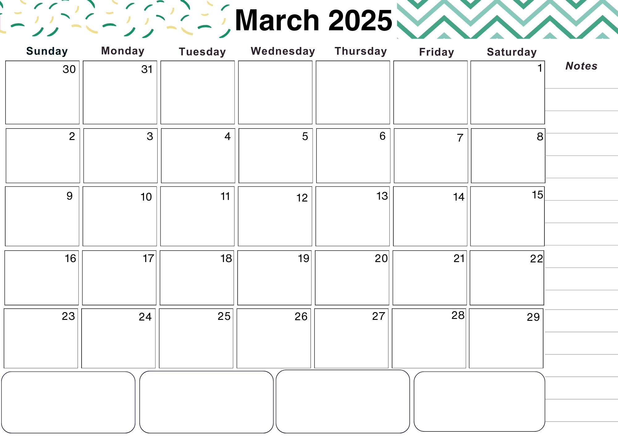 Accomplish Printable Calendar for March 2025 PDF Printable,a4 Size for ...