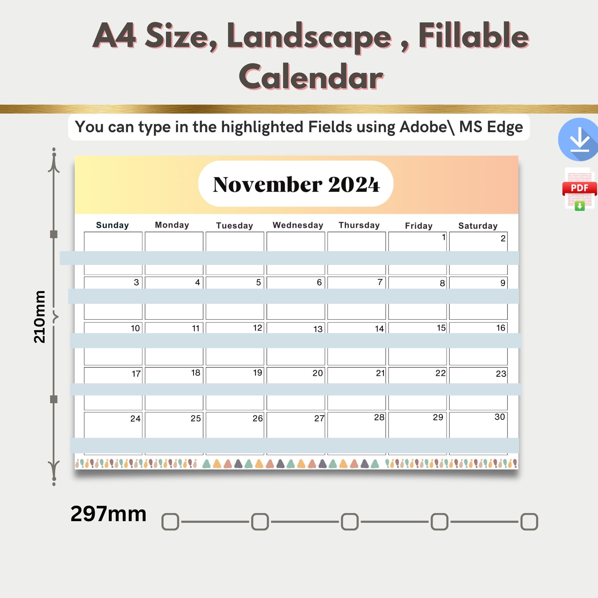 fillable-november-calendar-2024-a4-size-digital-pdf-2024-july-printable-calendar-monthly-printable-calendar-printable-etsy