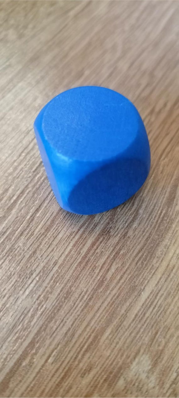 Gros Dé En Bois De 5 Cm - Points Numérotés 1 à 6 - Bord Arrondi - Jeux De Société - Montessori - Dès 3 Ans
